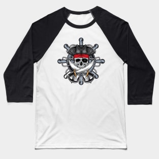 Skull Pirates Baseball T-Shirt